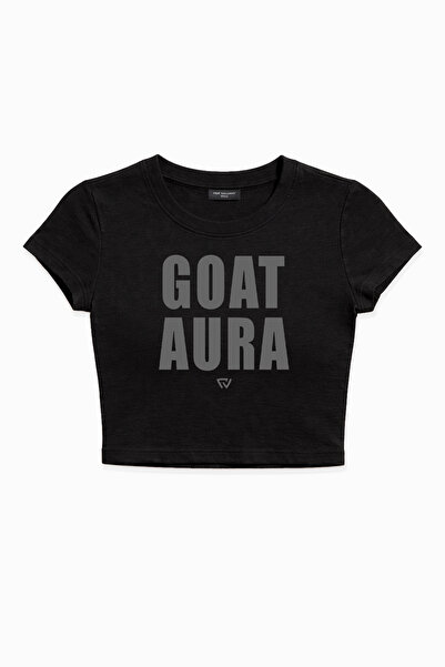 Fer Valiant Tricou crop cu imprimeu Aura de capră pentru femei