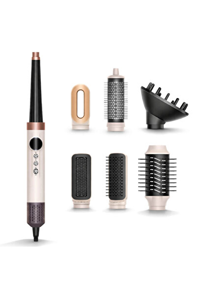 GYZA Πολυσυσκευή styling 7-σε-1, Συσκευή για μπούκλες, Βούρτσα θερμού αέρα, Σ...