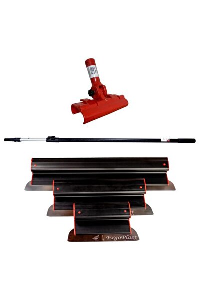 Evelise Σετ 3 επαγγελματικών μυστριών, από ανοξείδωτο ατσάλι, 25, 40, 60 cm, ...