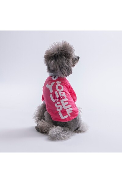 Pawstar Pink-Pembe YourSelf Love Sweat Kedi Köpek Sweati - Kedi Köpek Kıyafeti