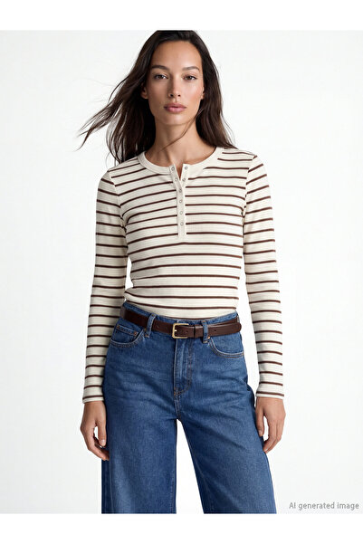 LC Waikiki Crew Neck Striped Women's Body