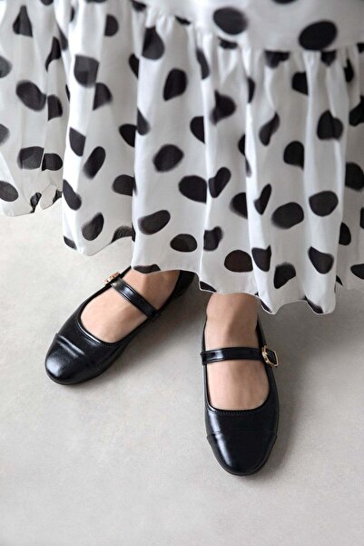 STRASWANS Asta Γυναικεία Ζώνη με Λεπτομέρεια από Ζαρωμένο Δέρμα Μπαλαρίνες Μα...