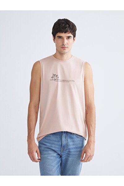 LC Waikiki Crew Neck Printed Men's Sleeveless T-Shirt