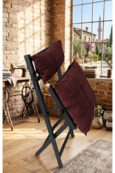 Sofmina Minderli Balkon Bahçe Mutfak Bistro Set Katlanır 4+1 Masa-sandalye
