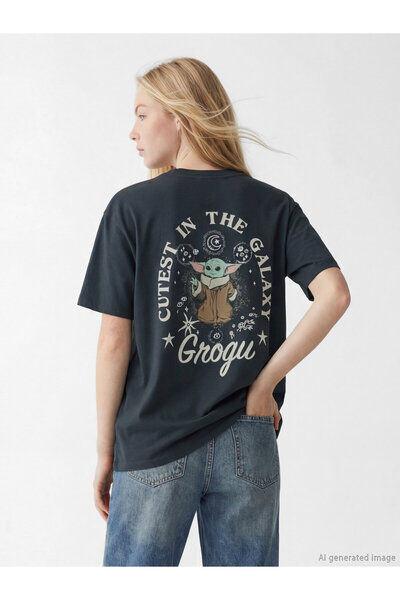 LC Waikiki Tricou de damă cu imprimeu Mandalorian
