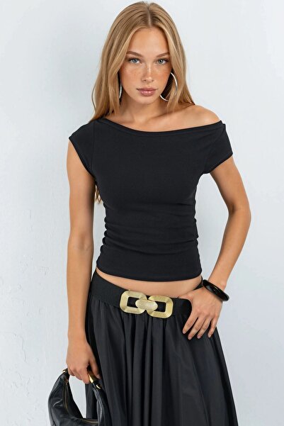 Hiccup BUSEM Slim Fit Boat Neck Blouse