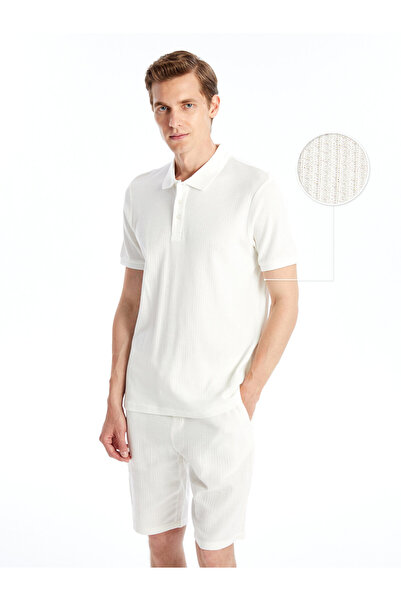 LC Waikiki Tricou bărbătesc cu guler polo, mânecă scurtă, texturat