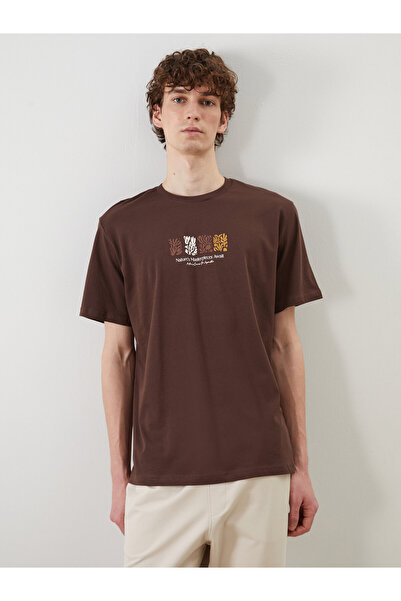 LC Waikiki Tricou bărbătesc din jerseu imprimat cu guler rotund