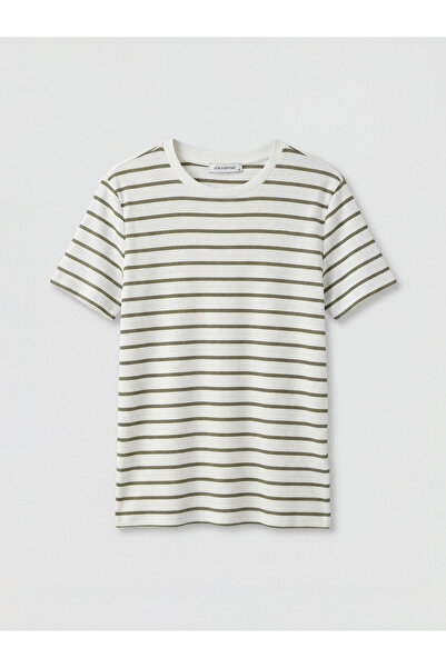 LC Waikiki Crew Neck Ribbed Striped Women's Body