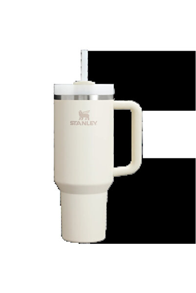 Stanley Quencher H2.O FlowState™ Tumbler Pipetli Termos | 1.18L / 40oz - Krem