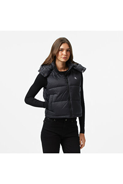 Calvin Klein Essential Midweight Puffer Kadın Siyah Yelek