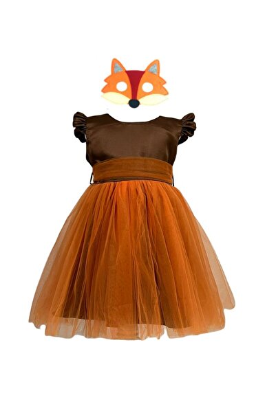 Funny Party Shop Costum carnaval fete Vulpe, rochie si masca, 9-10 ani, 132-1...