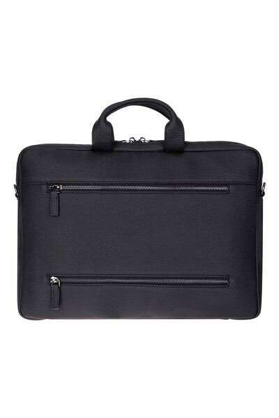 PLM Truro Genuine Leather Laptop Bag 16", Travel Compatible Briefcase