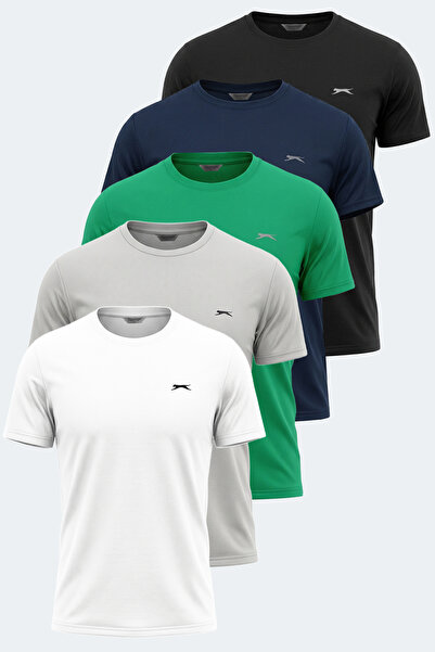 Slazenger REPUBLIC ΣΕΤ 5 ΤΕΜΑΧΙΩΝ Ανδρικό Μπλουζάκι