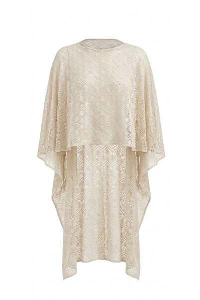 AQUELLA Knitwear Lace Ecru Kaftan