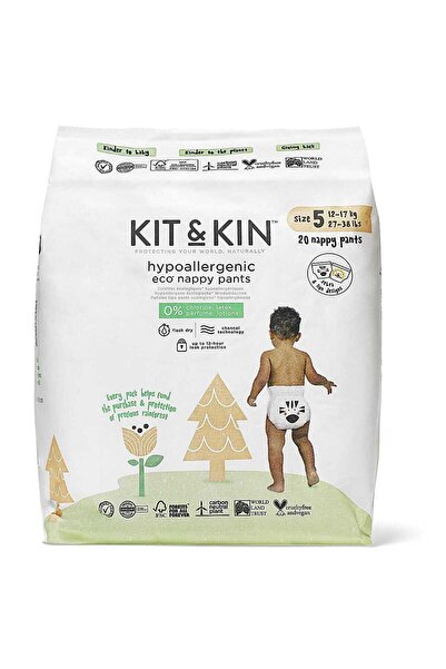 Kit&Kin Kit & Kin Eco Pull Up Diapesr Size 5 Junior - 20 Pack