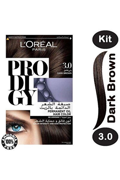 L'Oreal Paris Prodigy Hair Coloring Dark Brown 3.0