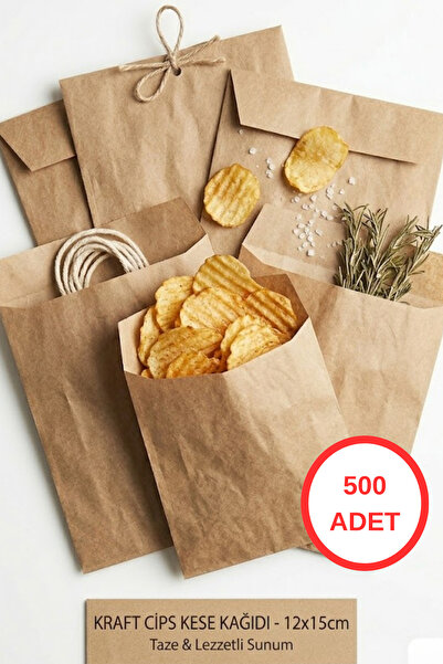 Lina Ticaret Pazarlama 500 Adet Kraft Kese Kağıdı - 12x15 cm - Hediyelik & Am...