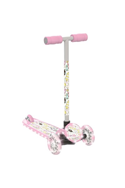 Brother Toys Işıklı Scooter 3 Tekerlekli Ledli Pembe Mavi