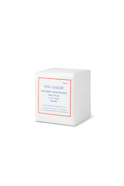 Uni -Gauze Sponge 5X5 (8 Ply)100 pcs