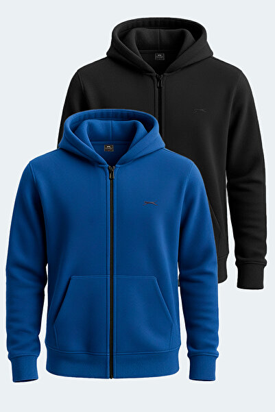 Slazenger SAMSON Σετ 2 ανδρικών φούτερ με φερμουάρ και τσέπες