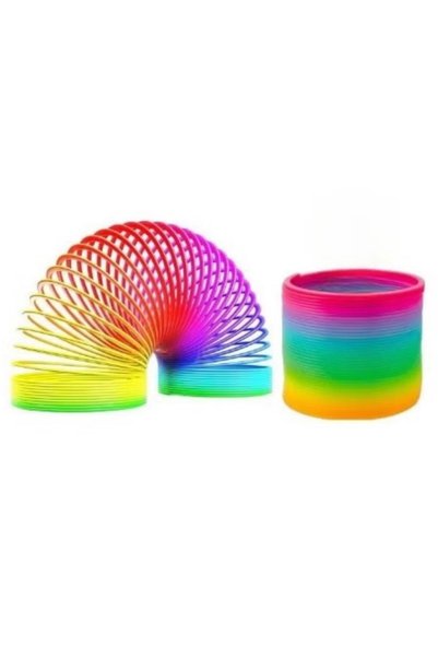 Generic Rainbow Spring Coil Toy for Kids – Colorful Stretchy Slinky Toy