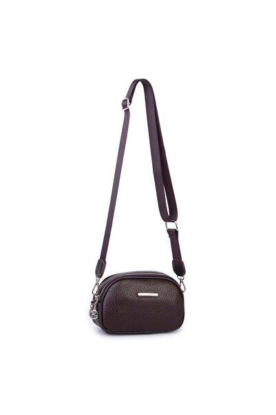 Nas Bag Ženska mini torba preko ramena sa dva odjeljka, smeđa, Victoria