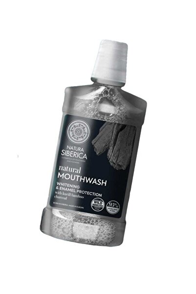 Natura Siberica Natural Mouthwash With Charcoal 520 Ml