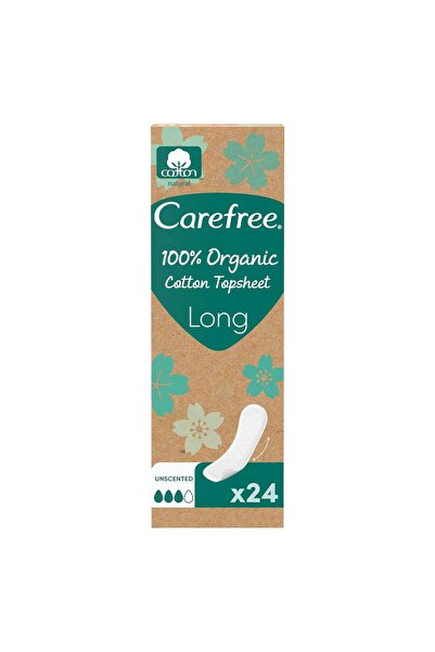 Carefree Organic Cotton Topsheet Long 24 Ct