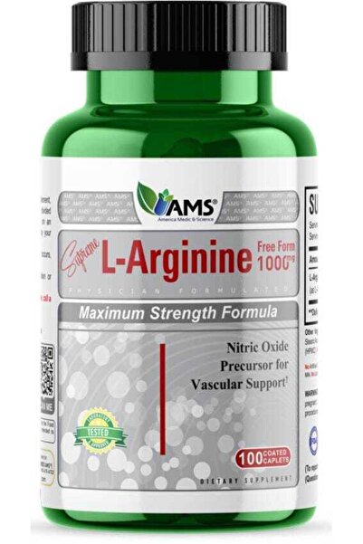 AMS , L-Arginine, 1000 Mg, 100 Caplets