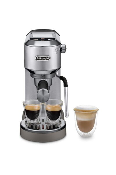 DELONGHİ Espressor manual De’Longhi Dedica Duo EC890.M, 1450W, 15 bar, argintiu