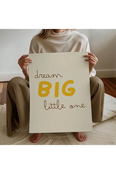 Pegziz Παιδικό Δωμάτιο Dream Big Little One Γραπτή Διακοσμητική Αφίσα Διακόσμ...