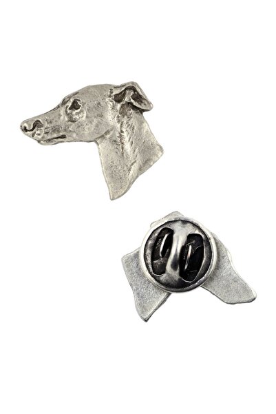 Art - Dog Broșă câine Whippet într-o cutie cadou, ac elegant, ac de rever pen...