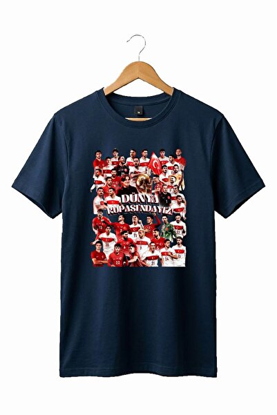 remonz Unisex Βαμβακερό μπλουζάκι με στάμπα της Εθνικής Ομάδας Τουρκίας - Ειδ...