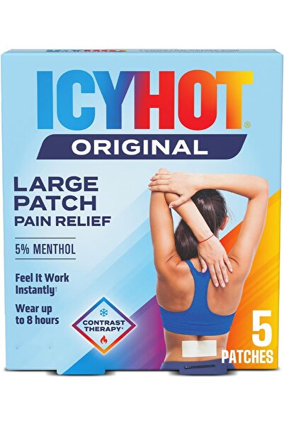 ıcyhot رقعة الظهر الموضعية المسكنة للألم آيسي هوت، 5 قطع