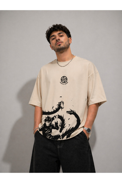 Nulivez Jujutsu Kaisen Anime Printed Oversize Unisex T-Shirt Streetwear Loose...