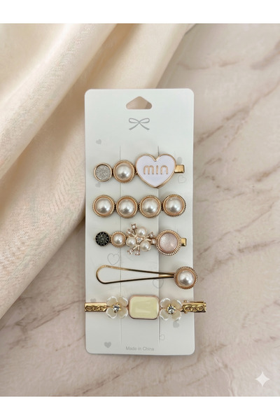 PABALAS Γυναικείο Σετ Κλιπ Μαλλιών 5 Τεμαχίων – Κλιπ Μαλλιών με Λεπτομέρεια α...