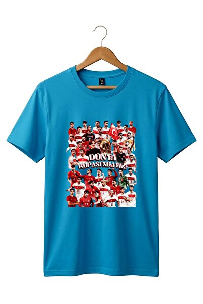 remonz Unisex Βαμβακερό μπλουζάκι με στάμπα της Εθνικής Ομάδας Τουρκίας - Ειδ...