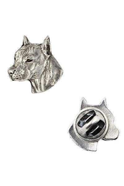 Art - Dog American Staffordshire Terrier - Broșă câine într-o cutie cadou, ac...