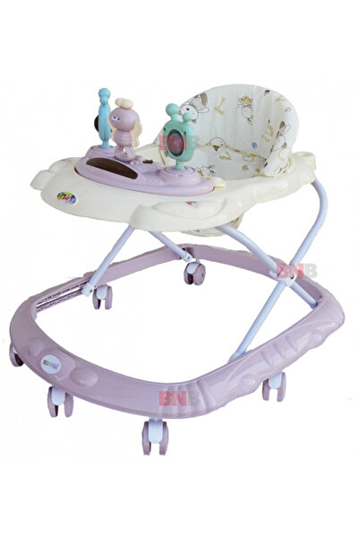 E-ANAMAG Περιπατητήρας μωρού, με παιχνίδια, κουδουνίστρα, μέλισσα, ροζ