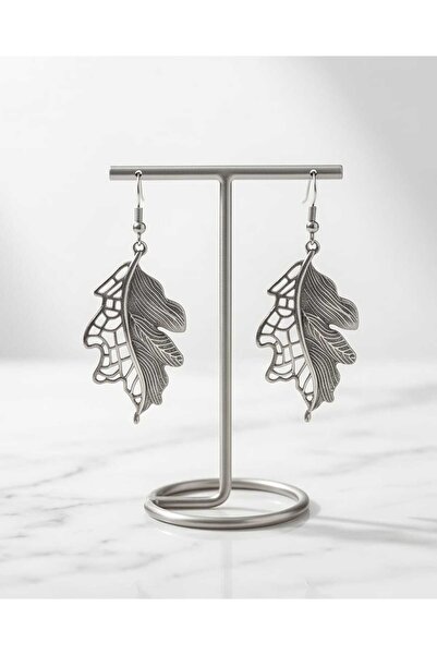 Dodemert Home Leaf Silver Earrings