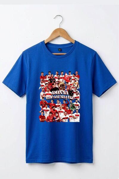 remonz Unisex Βαμβακερό μπλουζάκι με στάμπα της Εθνικής Ομάδας Τουρκίας - Ειδ...