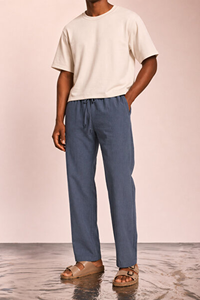 COOL TARZ Modal Fabric Men's Elastic Waist Relaxed Fit Trousers – Casual, Sty...