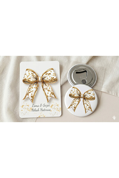 BARG Kişiye Özel Tasarım Kartlı Magnet Açacak - Nişan, Nikah, Sünnet ve Bebek...