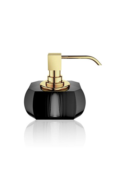 Decor Walther Kristall Liquid Soap Dispenser, Countertop - Gold/Anthracite
