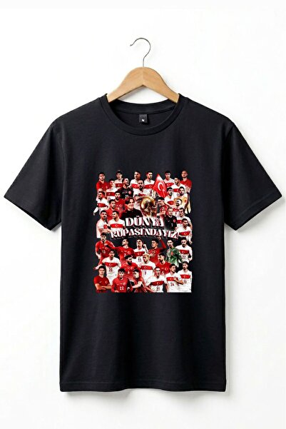 remonz Unisex Βαμβακερό μπλουζάκι με στάμπα της Εθνικής Ομάδας Τουρκίας - Ειδ...