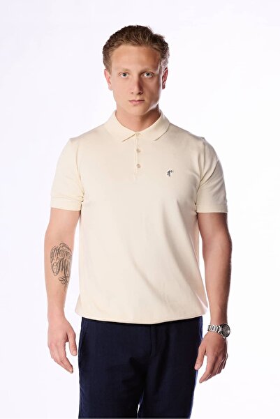 Hersley New Season Basic Mini Logo Knitwear Polo Neck T-Shirt