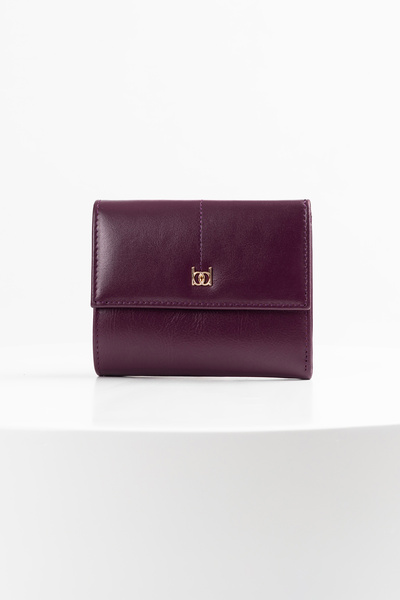 BAYDERİ Sulih Γυναικείο Δερμάτινο Πορτοφόλι Μωβ