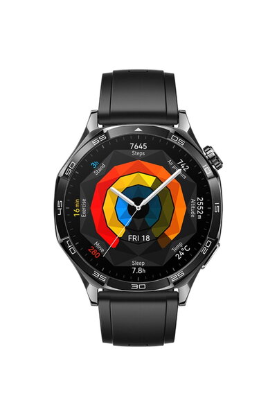 Huawei Smartwatch Watch GT 5, 46mm, GPS, Android-iOS, Curea din fluoroelastom...