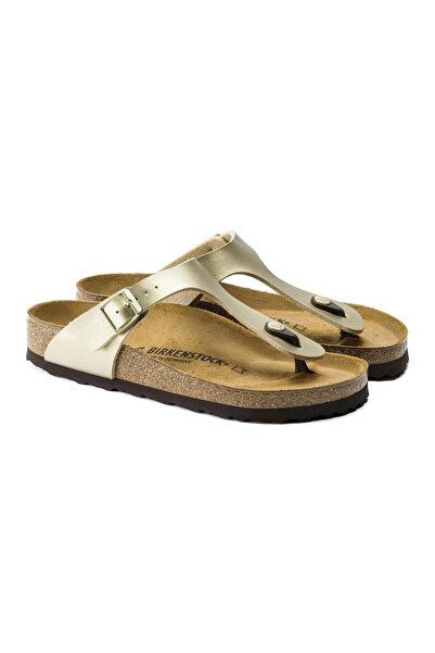 Birkenstock Γυναικείες Παντόφλες GIZEH BF PARMAK ARKAΣ GOLD ΧΡΥΣΟ ΧΡΩΜΑ 1016108